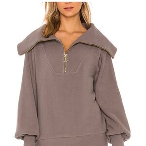 Varley Gray Ribbed Sweater 3XL